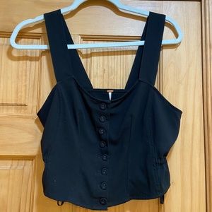 Free People Black Tank Top